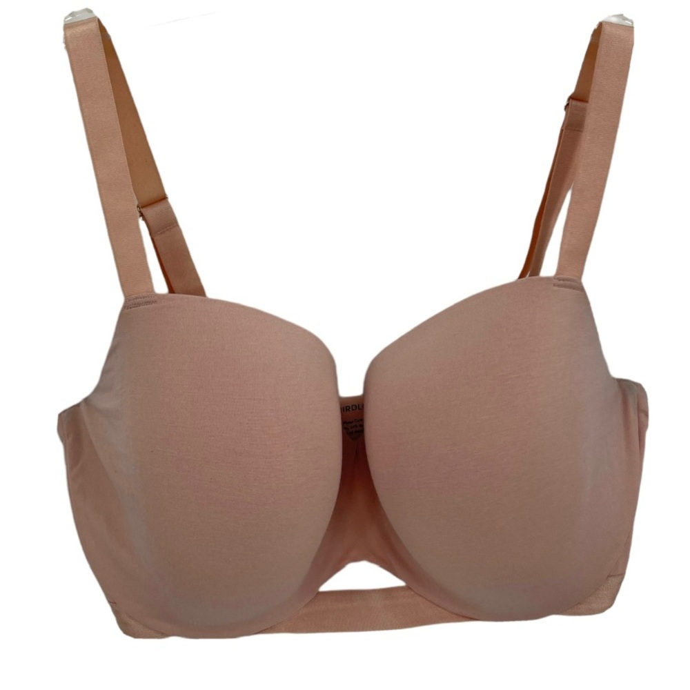 Thirdlove 24/7 Cotton T-shirt Full Coverage Bra Nude Tan 38F Underwire